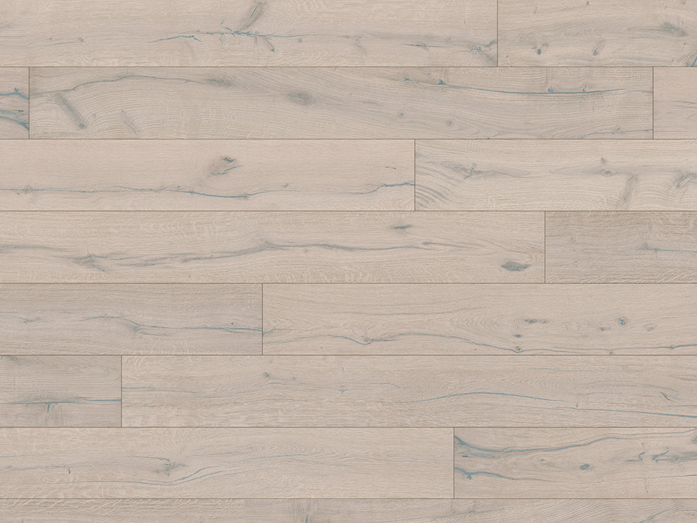 Floorstore Parkett Eiche XL "Untamed Stroke" Rustikal,  weiß naturgeölt, tief gebürstet, Klick,  15/4x260x2200 mm, 3,432 m² / VE - SKU: '70452