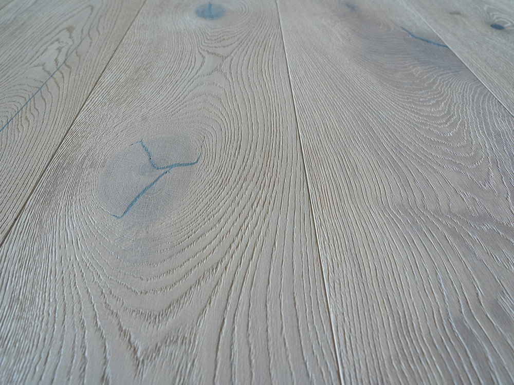 Floorstore Parkett Eiche XL "Untamed Stroke" Rustikal,  weiß naturgeölt, tief gebürstet, Klick,  15/4x260x2200 mm, 3,432 m² / VE - SKU: '70452 7