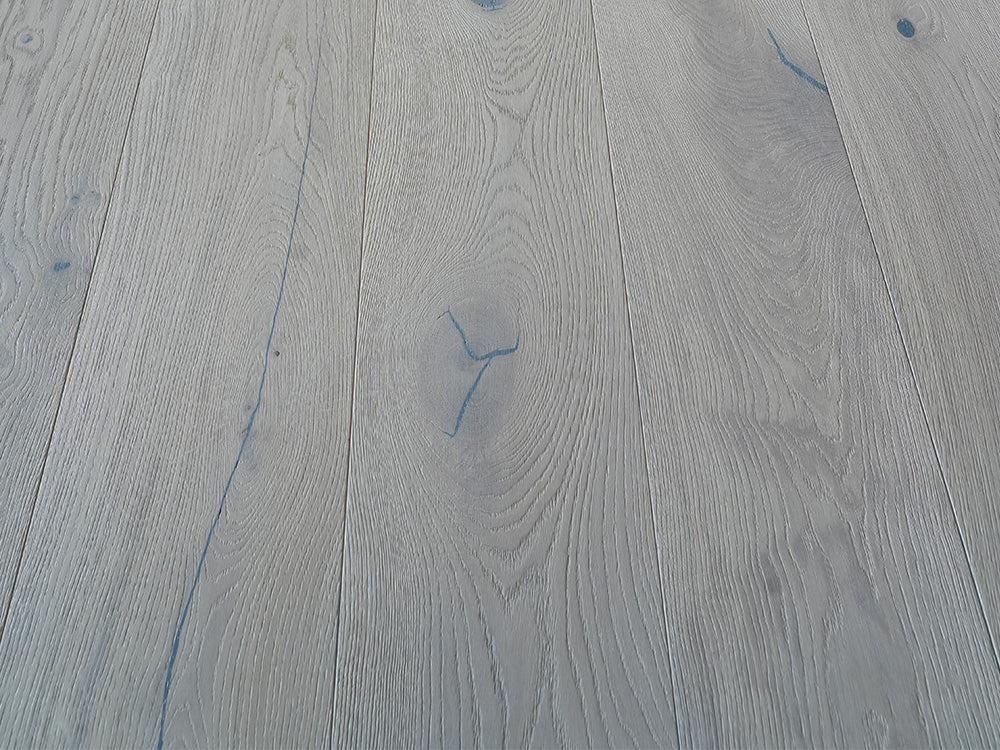 Floorstore Parkett Eiche XL "Untamed Stroke" Rustikal,  weiß naturgeölt, tief gebürstet, Klick,  15/4x260x2200 mm, 3,432 m² / VE - SKU: '70452 9