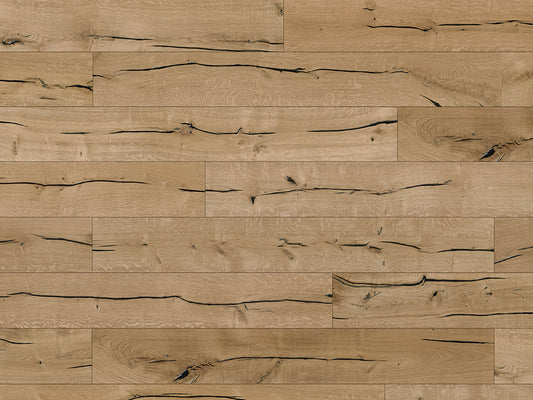 Floorstore Parkett Eiche XL "Legacy Classic" Rustikal, naturgeölt, stark gebürstet, Klick, 15/4x260x2200 mm, 3,432 m² / VE - SKU: '70651