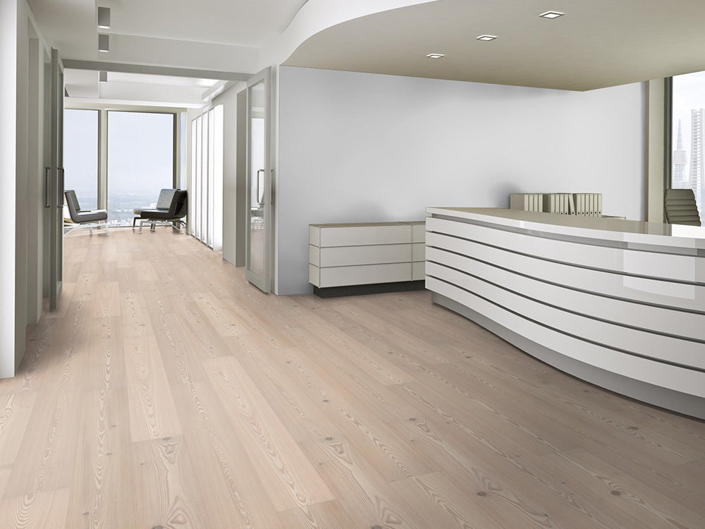 Floorstore Parkett Lärche "Elite Class" Natur, weiß naturgeölt, gebürstet, Klick, 14/3x190x1900 mm, 2,890 m² / VE - SKU: '70902 6