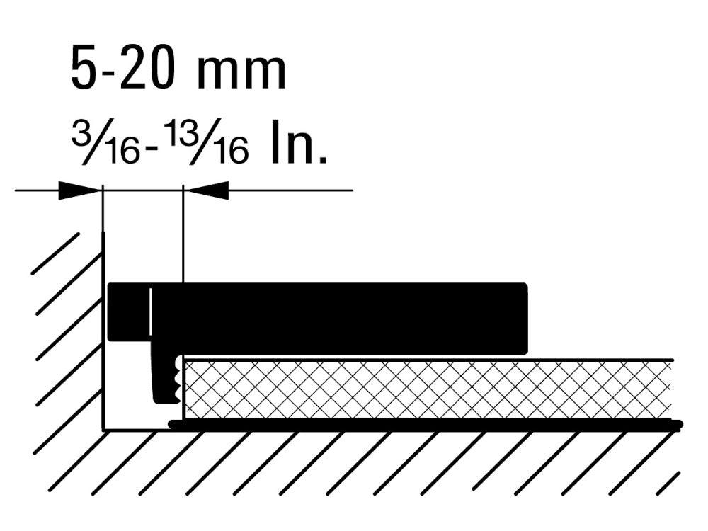 Bessey Abstandhalter AV2 20/89, 4 Stk./VE, für schwimmend verlegte Laminat- und Parkettböden, stufenlos einstellbar für Wandabstand von 5 bis 20 mm - SKU: 18-202465 5