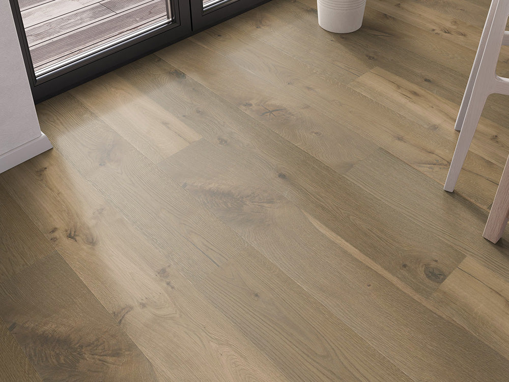 Floorstore Parkett Eiche "Elite Class" Markant, geräuchert, weiß naturgeölt, gebürstet, Klick,  14/3x190x1900, 2,890 m² / VE - SKU: '70007 3