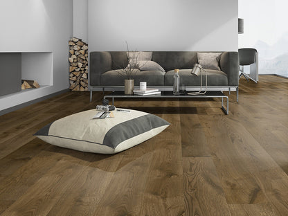 Floorstore Parkett Eiche "Elite Class" Markant, geräuchert, weiß naturgeölt, gebürstet, Klick,  14/3x190x1900, 2,890 m² / VE - SKU: '70007 4