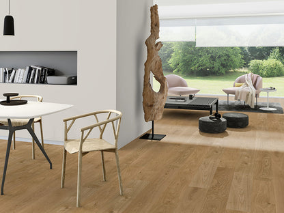 Floorstore Parkett Eiche "Upscale" Natur, naturgeölt, gebürstet, Nut & Feder,  14/3x190x1900 mm, 2,890 m² / VE - SKU: '70201 2