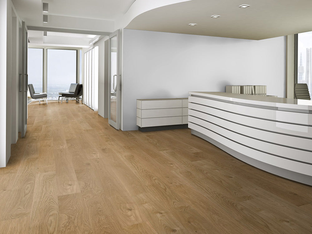 Floorstore Parkett Eiche "Upscale" Natur, naturgeölt, gebürstet, Nut & Feder,  14/3x190x1900 mm, 2,890 m² / VE - SKU: '70201 6