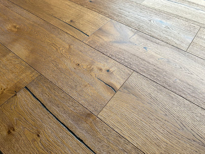 Floorstore Parkett Eiche XL "Legacy Classic" Rustikal, geräuchert, braun naturgeölt, stark gebürstet, Klick, 15/4x260x2200 mm, 3,432 m² / VE - SKU: '70652 9
