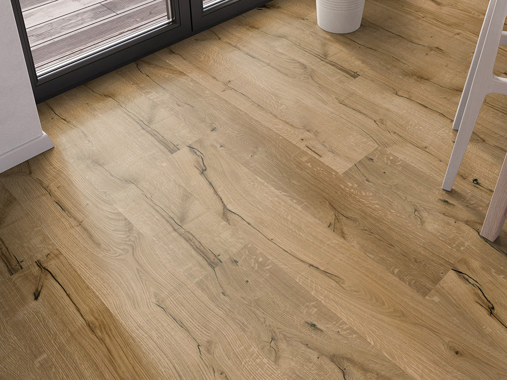 Floorstore Parkett Eiche "Prime Pick" Rustikal, naturgeölt, tief gebürstet, Klick, 14/3x190x1900 mm, 2,888 m² / VE - SKU: '70701 3