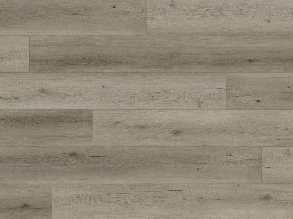 Hybridboden "Stealth Stride" LVT+EPC, 7,5x229x1830mm Eiche Dunkelgrau, inkl. 1,5 mm Kork-Trittschall, Nutzschicht 0,55 mm, Nutzungsklasse 23/33, 2,51 m² / VE - SKU: '72204