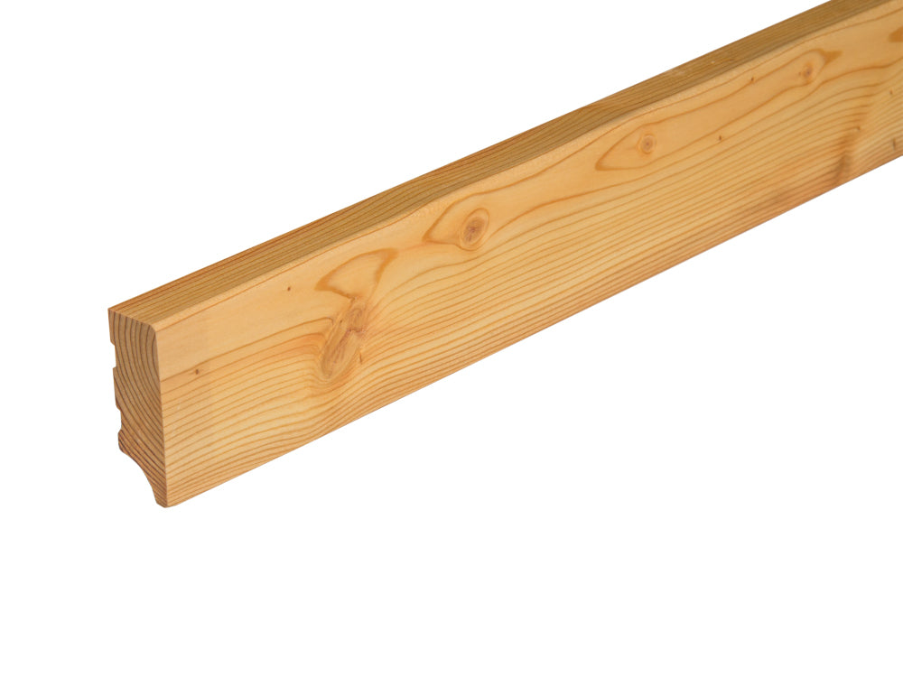 FEEL WOOD Sockelleisten, sibirische Lärche,  20x60x2000mm, "Soft Arc", massiv, geölt 0.4 m² / VE - SKU: 18-202307.0200000000