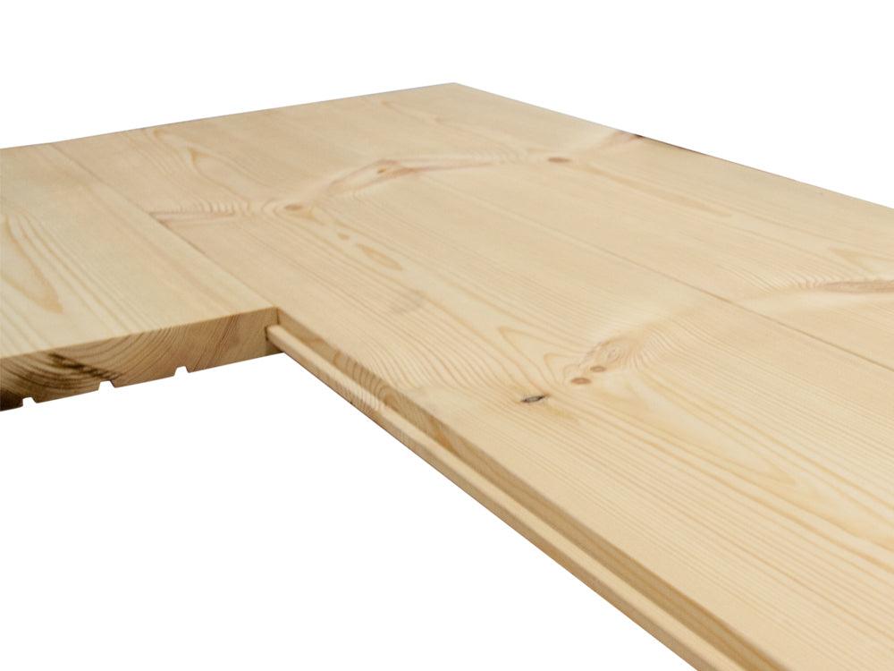 Kiefer Renovierungsdielen, 15x120x4450mm, Rustikal, rundum Nut & Feder, mit Microfase  Deckbreite 110 mm 3.2 m² / VE - SKU: 18-202403.0445000000 2