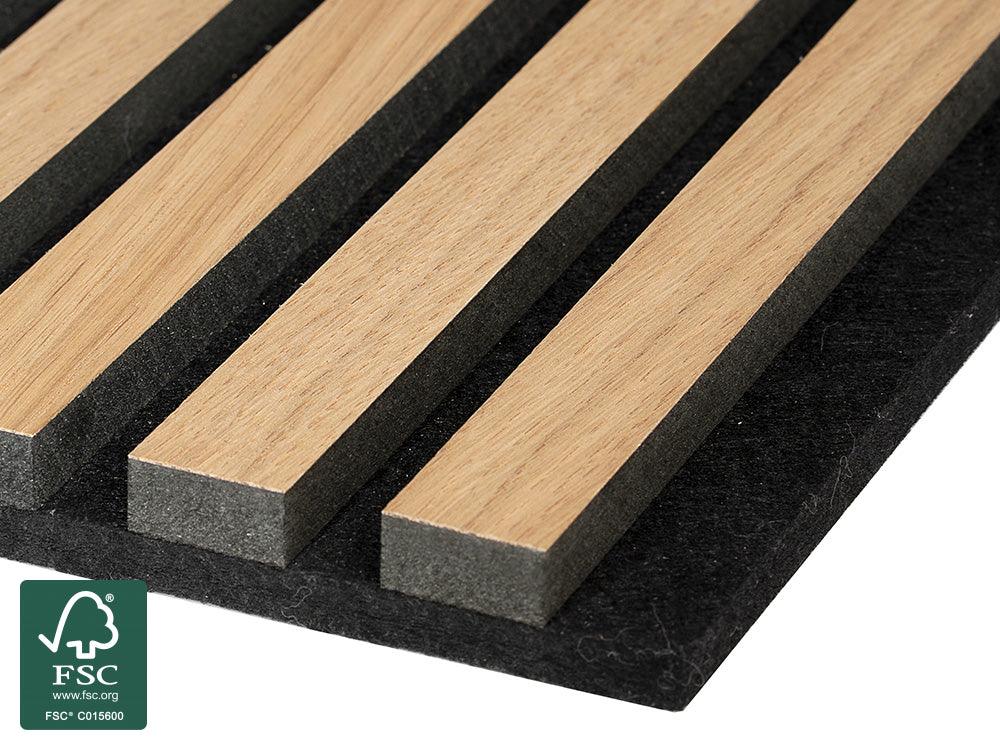 FibroTech Akustikpaneel Basic, Ash, 2440 x 605x22  ( 1,48 m² / VE /Stück) - SKU: 18-204146 2