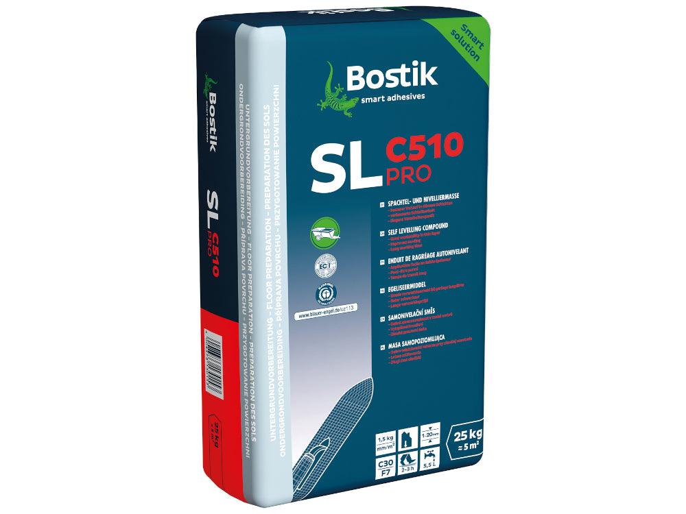 BOSTIK SL C510 Pro, Ausgleichs- und Nivelliermasse, Inhalt: 25 kg/Sack, Verbrauch ca. 1,5kg/m² pro 1 mm Schichtdicke - SKU: 18-204434